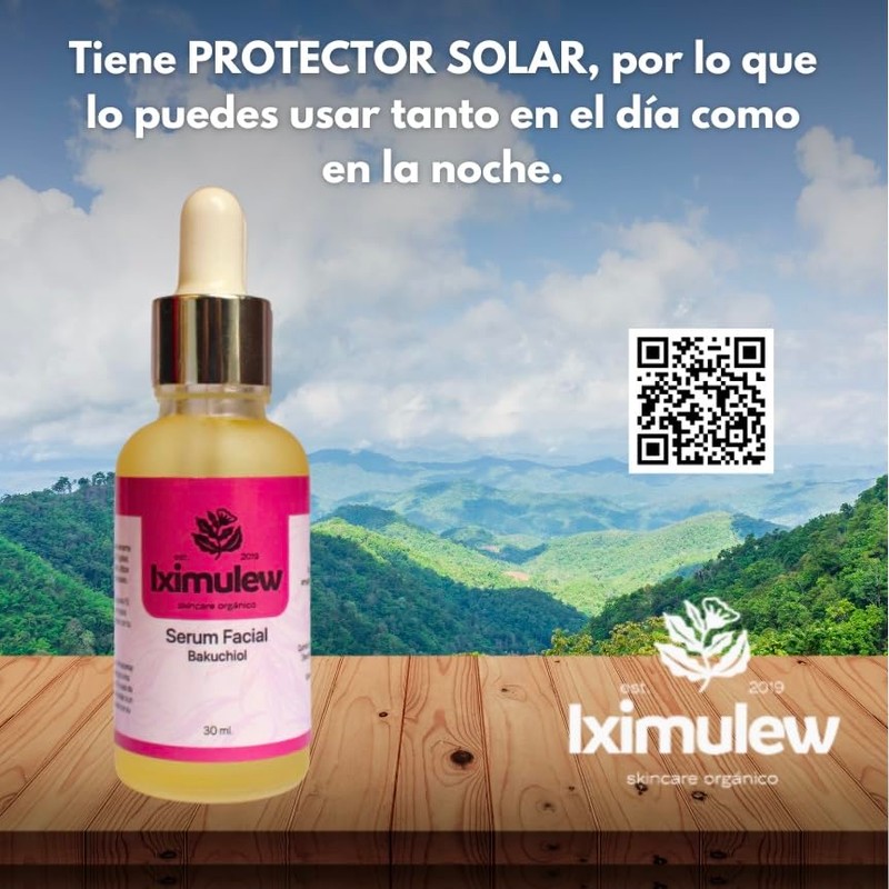 Serum Facial Bakuchiol Iximulew para Alisamiento de la Piel y
