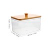 NOLITOY Sheet Laundry Sheet Holder with Lid Transparent Container for