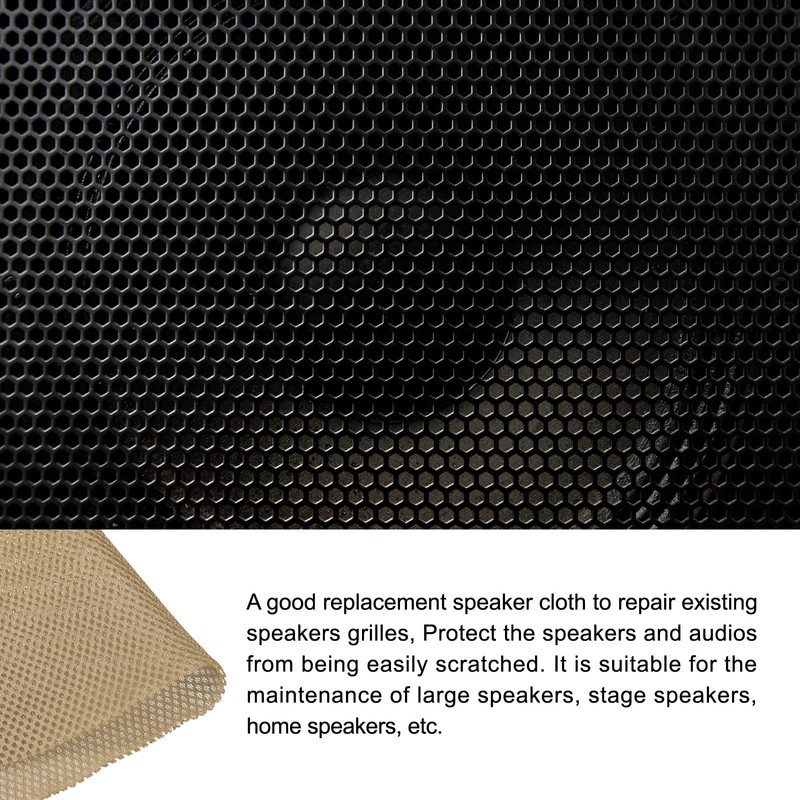 Rebower Speaker Grill Cloth Stereo Mesh Fabric Protective Dustproof Cloth