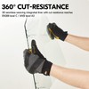 Vgo... Cut Resistant Gloves,Safety leather Work Gloves,Mechanic Gloves,HPPE Anti-cut Liner,Hand
