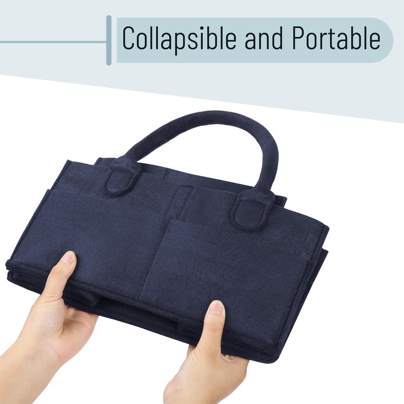 Mr. Pen- Baby Diaper Caddy Organizer, Navy Blue, Diaper Organizer,