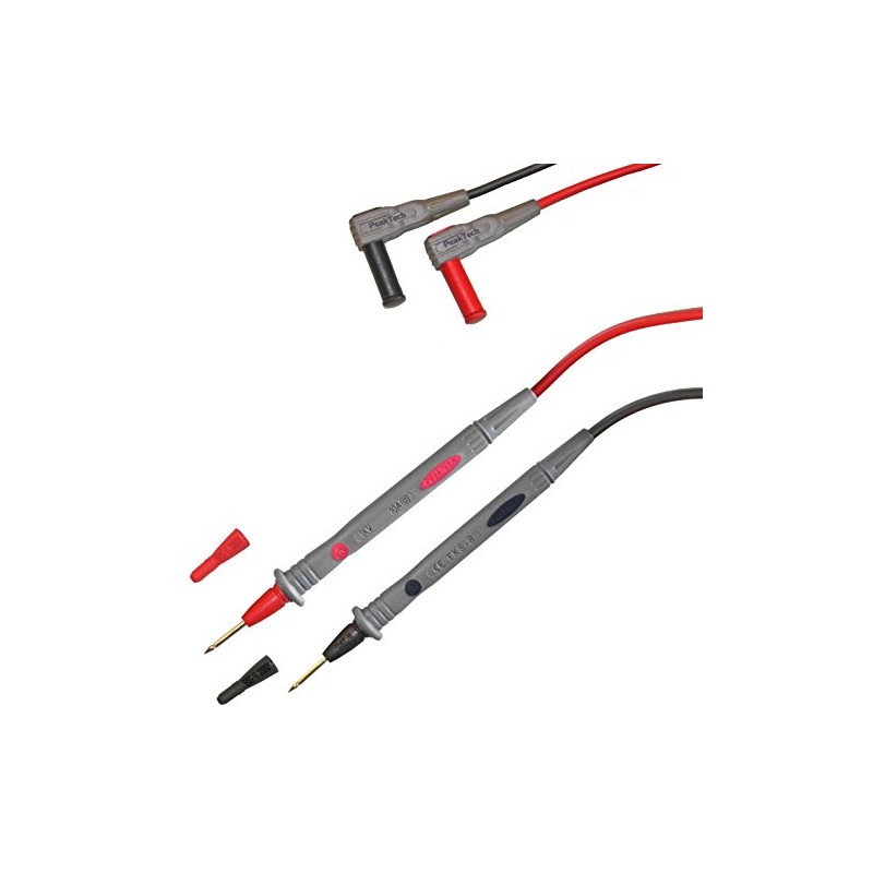 PeakTech 1 Pair of 120cm Multimeter Soft Cords - Safety