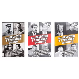 GOODS+GADGETS Tyranns & Despots Quartet - The Dictators Card Game, The 32 Most Evil Leaders in History on Playing Cards [German Language Product]