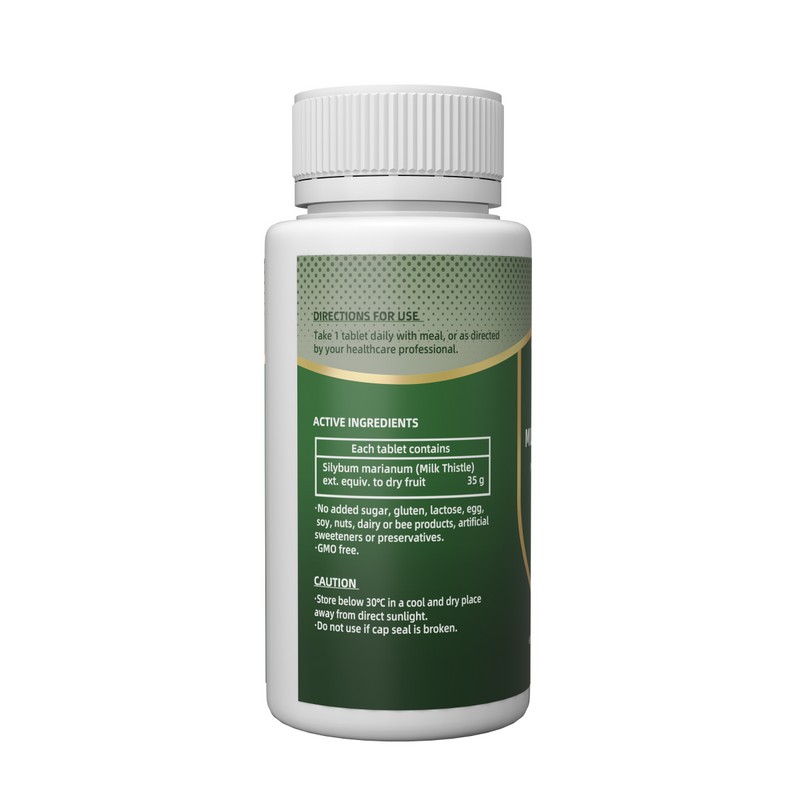 GladHerb One-A-Day Milk Thistle 35000mg 60 Tablets