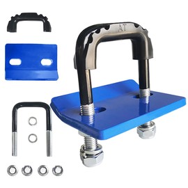 ADILIKADII Enganche de Remolque de 1,25" y 2", Estabilizador de Apriete de Acero Abrazadera de Enganche Antisonajero de Revestimiento Antioxidante con Aislante de Goma, Tensor de Enganche de Carretera