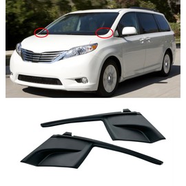 for Toyota Sienna 2011-2020 Front Windshield Wiper Side Cowl Extension Trim Fender Cover 53867-08020 53866-08020 Front LH and RH OEM New Pair 2012 2013