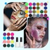 DIY Glitter Makeup Set with Stencil Designs - Applicable for