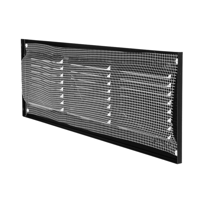 Repa Market 2-Pack 12x4 Inch Air Vent Cover/Black Galvanized Steel