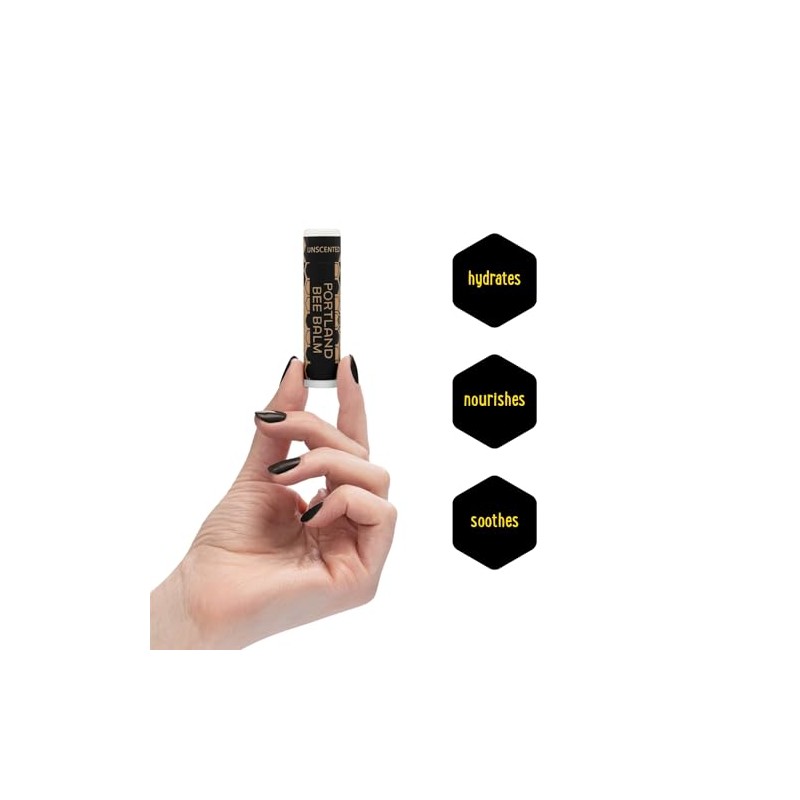 Portland Bee Balm Bálsamo Labial Natural Natural Beeswax Lip Balm,