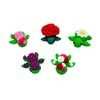 5-Piece Mini Flower Fidget Turtle Animals - Cute Little Articulated