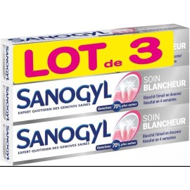 GUM 3 Pcs Lot 3 Sanogyl Toothpastes Gum Care 3 X 75 ML