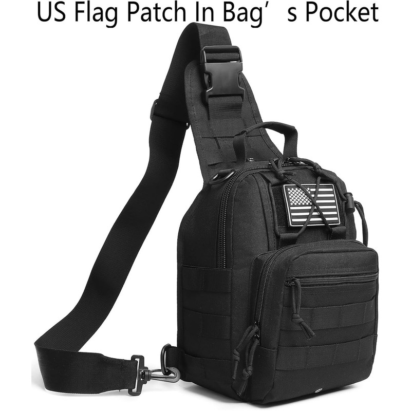 ATBP Small Tactical Sling Bag for Men with Holster Military