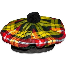 EPIGEAN Scottish hat Traditional Tam o' Shatner Tammy Hat Made up of Tartan Acrylic Wool, Buchanan 010, Medium