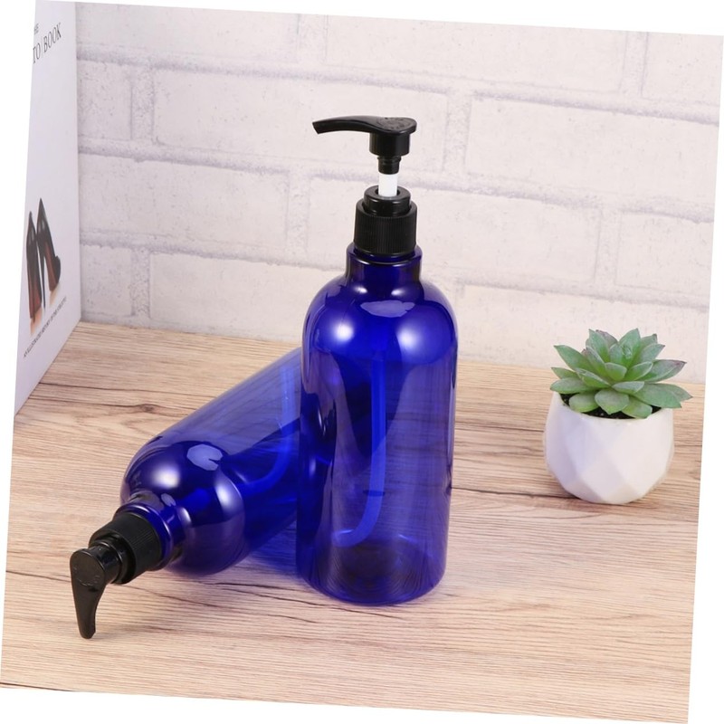 FOMIYES 2pcs Refillable Liquid Pump Bottles for Essential Oils Shampoo