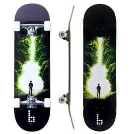 Complete Pro Skateboard by Braille for Girls, Boys, Kids Youth, Adult, Teens, Beginners - Fully Assembled with Poster & Stickers (8.0, Dreamer: Guitar)