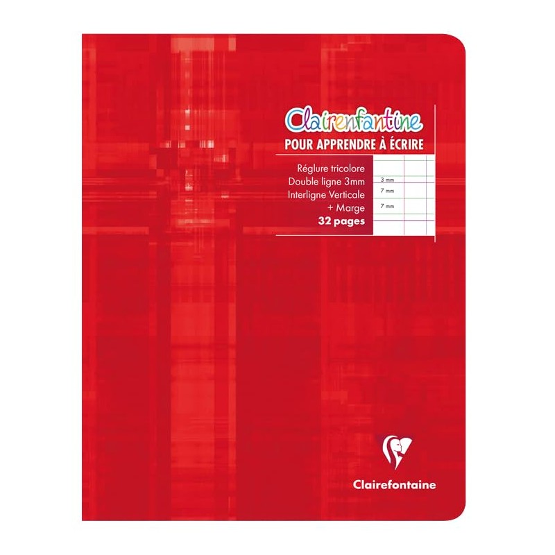 Clairefontaine 3794AMZC Set of 6 Stapled Writing Notebooks - 17x22