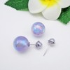 Hiqmic 925 Sterling Silver Double-sided Earrings Created Opal Mermaid Bead
