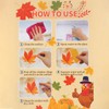 GWAWG 100PCS 6sheets Autumn Stickers,Autumn Decorations,Fall Leaves Window Clings Decor-Fall,Maple