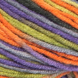 YARNART Jeans Crazy - Hilo de tejer multicolor, hilo de bebé, amigurumi, hilo de manta, acrílico, hilo de verano, 55% algodón, 1.7 onzas, 174.98 yardas (8213)