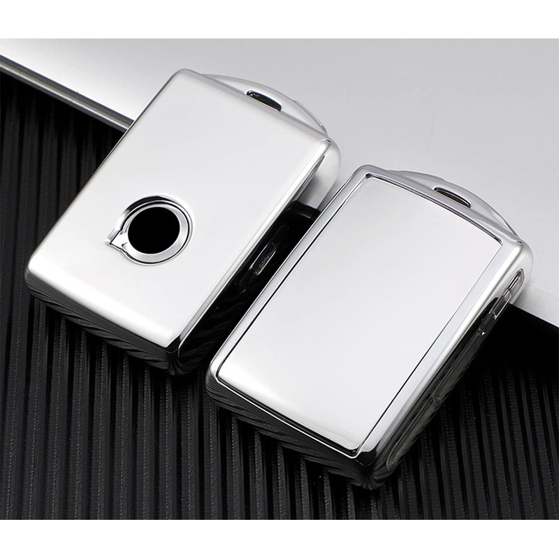 Arruweer Key Fob Cover for Volvo Full Protection Soft TPU