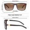 PUKCLAR Polarized Sunglasses for Men Lightweight TR90 Frame UV400 Protection