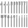 Wood Carving Bits Engraving Router Bit, 20pcs HSS Different Rotary