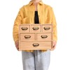 KIRIGEN Desk Drawer Cabinet Storage Organizer 6 Drawers Mini Chest