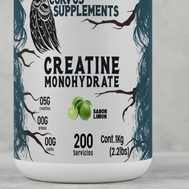 Creatina Monohidratada En Polvo 1kg Corvus Varios Sabores