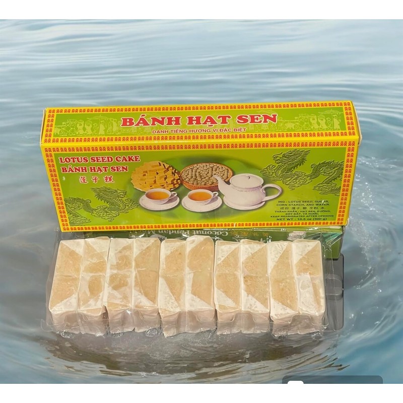 2 Packs - Lotus Seed Cakes - Banh Hat Sen