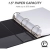 Samsill 1.5-Inch 3-Ring Binders – Set of 4, Black |