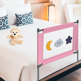 Toddler Bed Rails-Baby Bed Rail Guard Bed Rails for Queen Bed Bed Rails for King Size Bed Side Rails for Kids Safety Rails for Bed for Kids Bed Safety Rails for Children Bed Net for Baby to Not Fall.