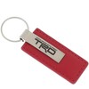 Au-TOMOTIVE GOLD Rectangular Leather Key Chain for Toyota TRD (Red)