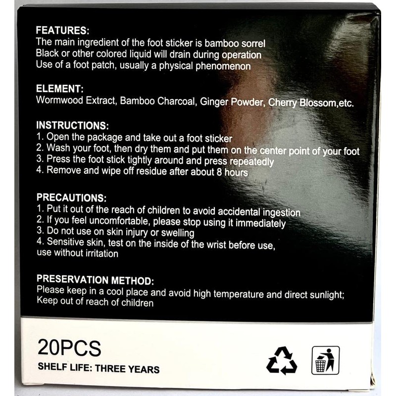 20 Pcs Deep Cleansing Foot Patches