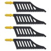 OTOTEC 4PCS Flush Cutting Jigsaw Blade T Shank Jigsaw Blades