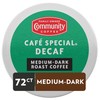 Community Coffee Café Special Decaf 72 Count Coffee Pods, Medium