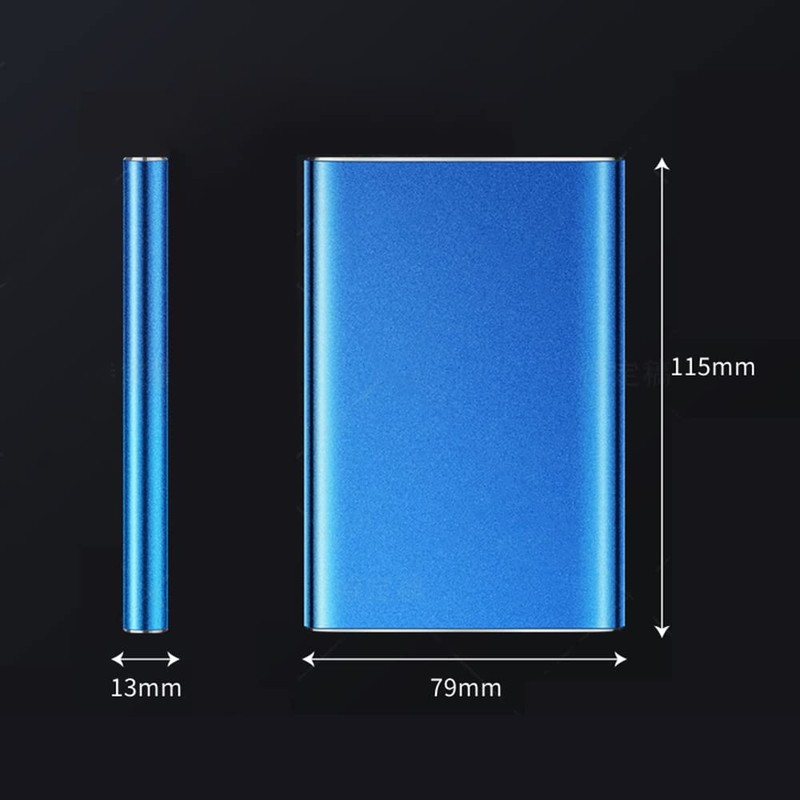 1TB USB3.0 Portable Hard Drive 2.5 Inch Metal External HDD