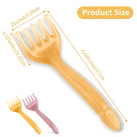 WY LIGHTING LEVEL 2Pcs Head Massager Manual Hair Scalp Massager Gua Sha Five Claw Massage Tool Comb Portable Handheld Resin Relax Tool for Father's Day Mother's Day Gifts (Amber; Cloud Brown)