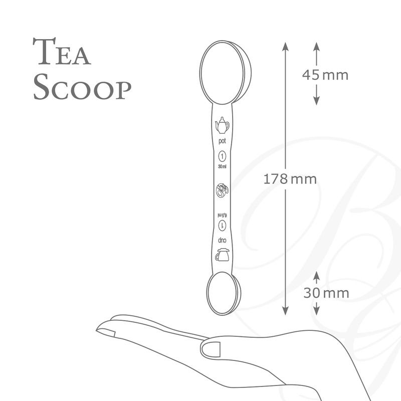 Boomers Gourmet - Duo Tea Serving Spoon Measuring Spoon Stainless