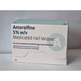 Amorolfine 5% Fungal Nail Treatment Once Weekly 3ml GSL (Packaging may vary), from UK