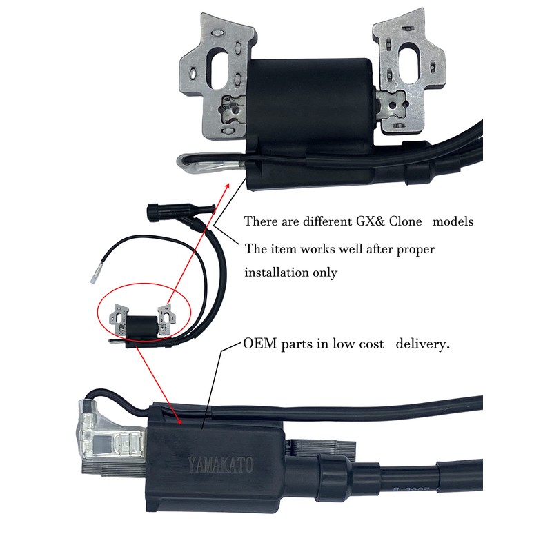 YAMAKATO 590603 196cc 208cc Ignition Coil for Briggs & Stratton