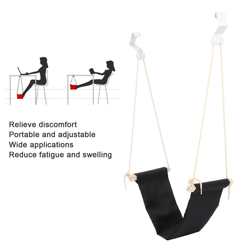 Foot Hammock Under Desk Footrest Adjustable Portable Desk Feet Hammock