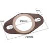 2EXTREME Universal Exhaust Gasket Compatible with Peugeot Elyseo, Elystar, JetForce,