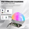 Strackvial Portable Bluetooth Speaker with 15W Wireless Charger, Dual Alarm