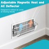 Chiligent 4 Pack Transparent Adjustable Air Vent Deflector, Magnetic Heat