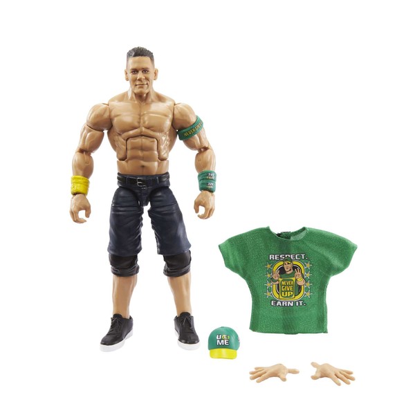 Mattel WWE John Cena Elite Collection Action Figure, 6-inch Posable Collectible Gift for WWE Fans Ages 8 Years Old & Up