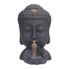 Backflow Incense Burner Ornament Innovative Buddha Incense Holder Artware Meditation Aromatherapy Decoration