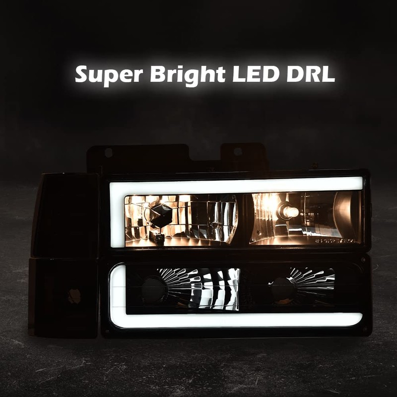 G-PLUS LED DRL Headlights Assembly & Bumper Corner Lamps Fit