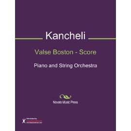 Valse Boston - Score Sheet Music (Piano and String Orchestra)