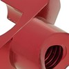 Brake Cable Adjuster Set Aluminium Red Universal Wing Nut Pulley