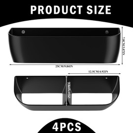 STFALI Set of 4 Hanging Shoe Organisers, Shoe Rack, Camping, Camper Accessories for Caravans, Can Be Used in the Bedroom and Living Room (Black)